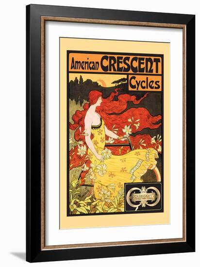 American Crescent Cycles-Fred Ramsdell-Framed Art Print