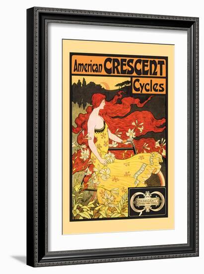 American Crescent Cycles-Fred Ramsdell-Framed Art Print