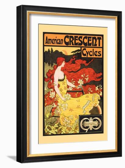 American Crescent Cycles-Fred Ramsdell-Framed Art Print