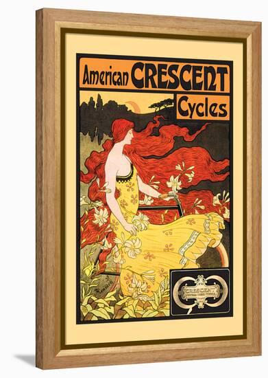 American Crescent Cycles-Fred Ramsdell-Framed Stretched Canvas