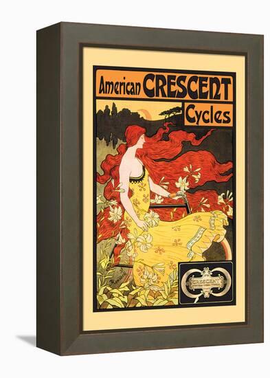 American Crescent Cycles-Fred Ramsdell-Framed Stretched Canvas