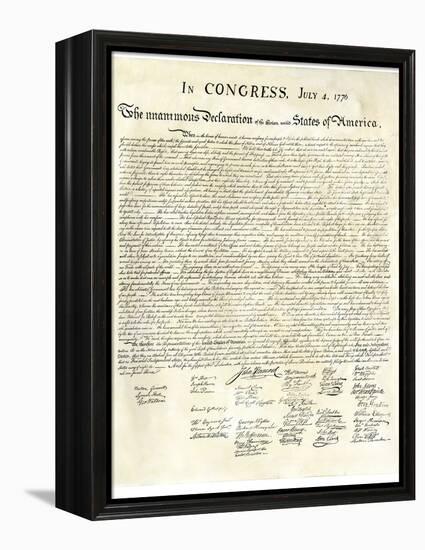 American Declaration of Independence, c.1776-null-Framed Premier Image Canvas