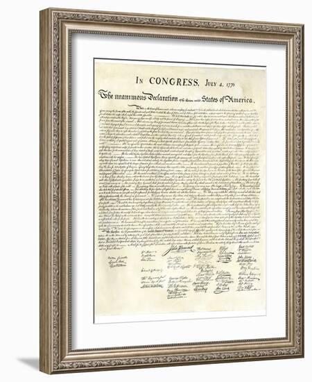 American Declaration of Independence, c.1776-null-Framed Giclee Print