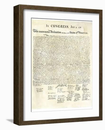 American Declaration of Independence, c.1776-null-Framed Giclee Print