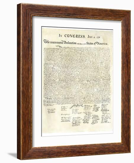 American Declaration of Independence, c.1776-null-Framed Giclee Print