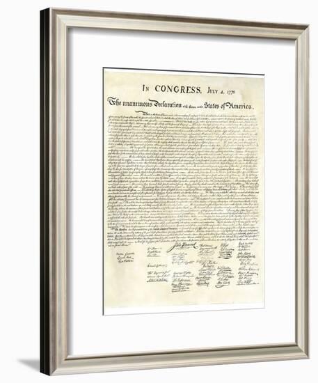 American Declaration of Independence, c.1776-null-Framed Giclee Print