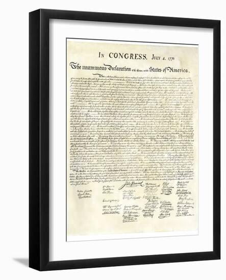 American Declaration of Independence, c.1776-null-Framed Giclee Print