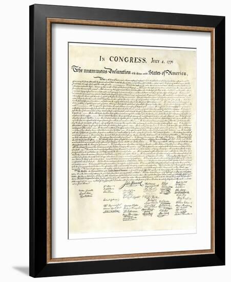 American Declaration of Independence, c.1776-null-Framed Giclee Print