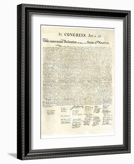 American Declaration of Independence, c.1776-null-Framed Giclee Print