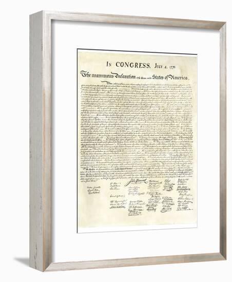 American Declaration of Independence, c.1776-null-Framed Giclee Print