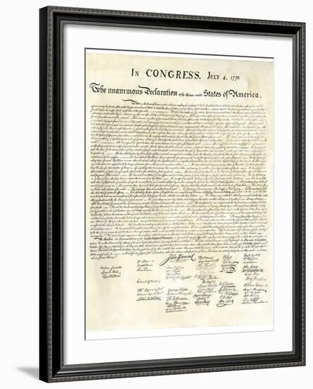 American Declaration of Independence, c.1776-null-Framed Giclee Print