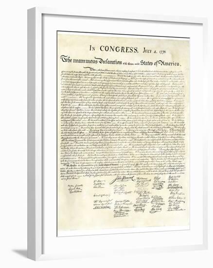 American Declaration of Independence, c.1776-null-Framed Giclee Print