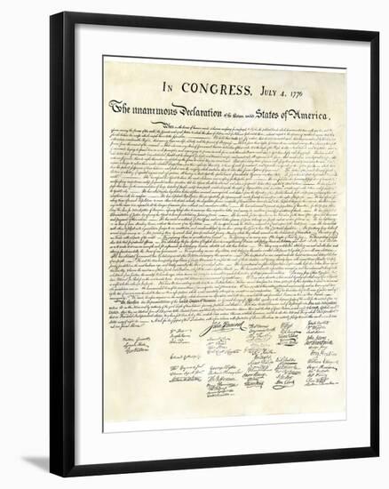 American Declaration of Independence, c.1776-null-Framed Giclee Print