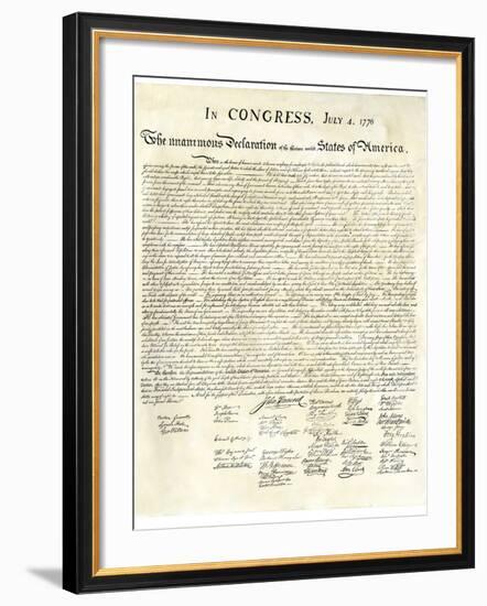 American Declaration of Independence, c.1776-null-Framed Giclee Print