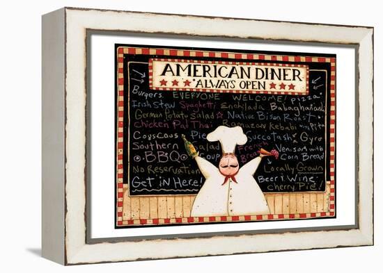 American Diner-Dan Dipaolo-Framed Stretched Canvas