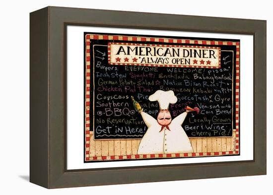 American Diner-Dan Dipaolo-Framed Stretched Canvas