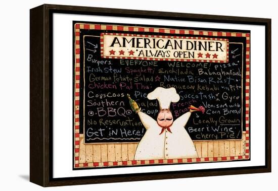 American Diner-Dan Dipaolo-Framed Stretched Canvas