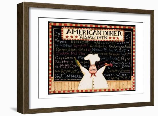 American Diner-Dan Dipaolo-Framed Art Print