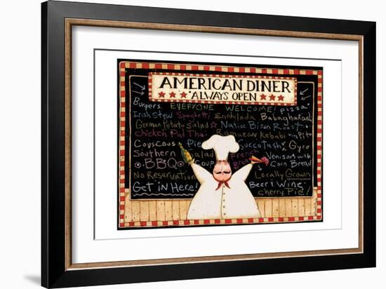 American Diner-Dan Dipaolo-Framed Art Print