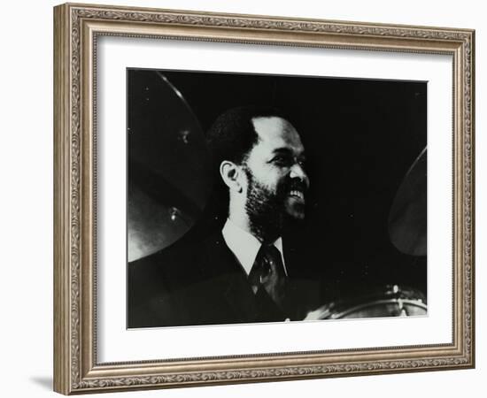 American Drummer Billy Higgins at the Bracknell Jazz Festival, Berkshire, 1983-Denis Williams-Framed Photographic Print