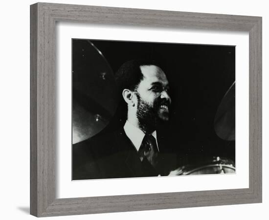 American Drummer Billy Higgins at the Bracknell Jazz Festival, Berkshire, 1983-Denis Williams-Framed Photographic Print