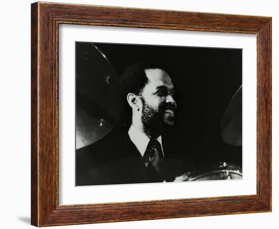 American Drummer Billy Higgins at the Bracknell Jazz Festival, Berkshire, 1983-Denis Williams-Framed Photographic Print