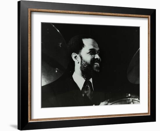 American Drummer Billy Higgins at the Bracknell Jazz Festival, Berkshire, 1983-Denis Williams-Framed Photographic Print