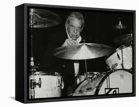 American Drummer Buddy Rich Playing at the Royal Festival Hall, London, June 1985-Denis Williams-Framed Premier Image Canvas