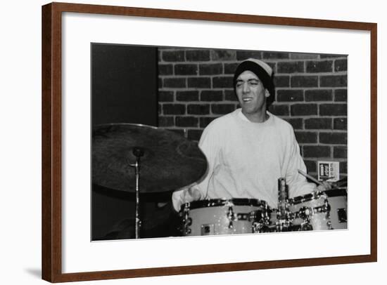 American Drummer Gene Calderazzo Playing at the Fairway, Welwyn Garden City, Hertfordshire, 2003-Denis Williams-Framed Photographic Print