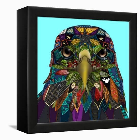 American Eagle Blue-Sharon Turner-Framed Stretched Canvas