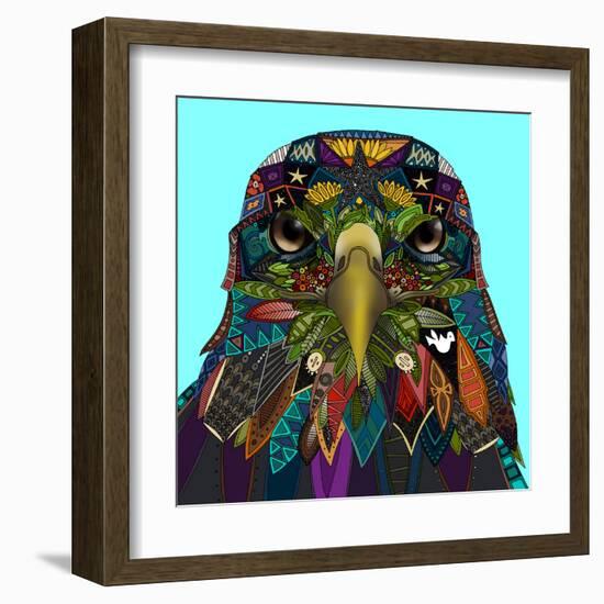 American Eagle Blue-Sharon Turner-Framed Art Print