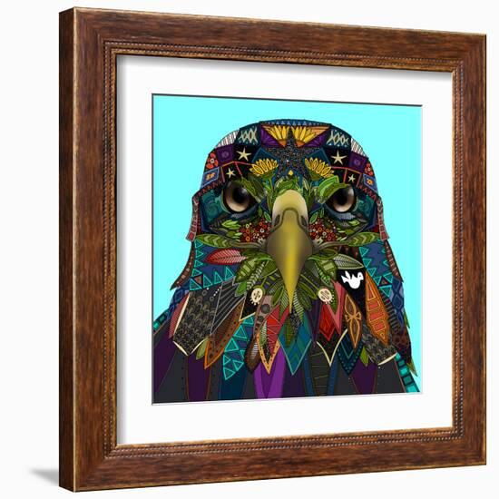 American Eagle Blue-Sharon Turner-Framed Art Print