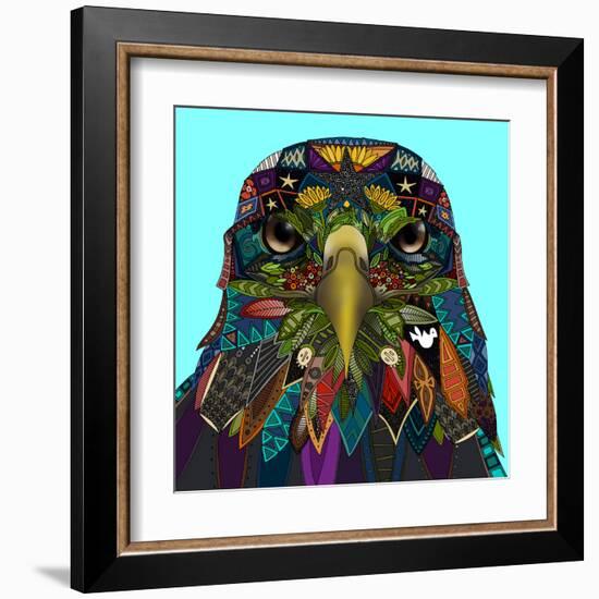 American Eagle Blue-Sharon Turner-Framed Art Print