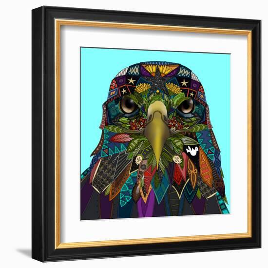 American Eagle Blue-Sharon Turner-Framed Art Print