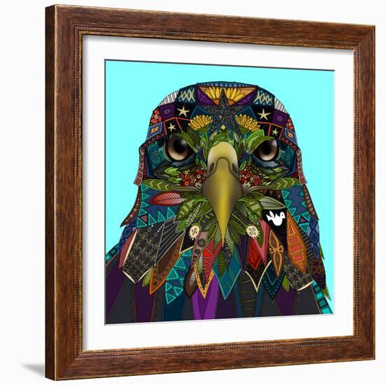 American Eagle Blue-Sharon Turner-Framed Art Print