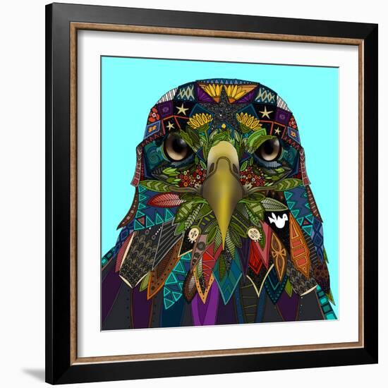 American Eagle Blue-Sharon Turner-Framed Art Print