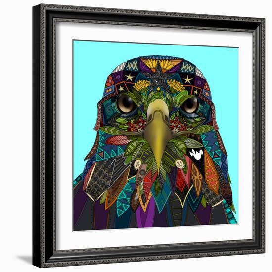 American Eagle Blue-Sharon Turner-Framed Art Print