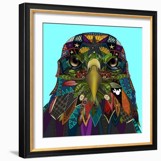 American Eagle Blue-Sharon Turner-Framed Art Print