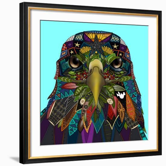 American Eagle Blue-Sharon Turner-Framed Giclee Print