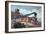 American Express Train, 1864-Currier & Ives-Framed Giclee Print