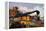 American Express Train-Currier & Ives-Framed Premier Image Canvas