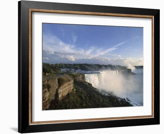 American Falls in Foreground, with Horseshoe Falls in the Background-Robert Francis-Framed Photographic Print