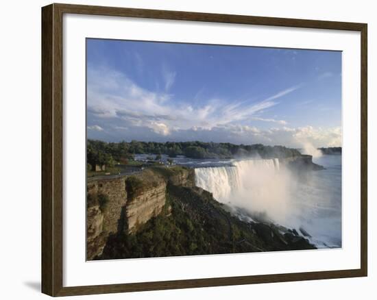 American Falls in Foreground, with Horseshoe Falls in the Background-Robert Francis-Framed Photographic Print