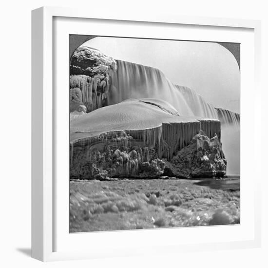 American Falls, Niagara Falls, in Winter, New York, USA-null-Framed Photographic Print