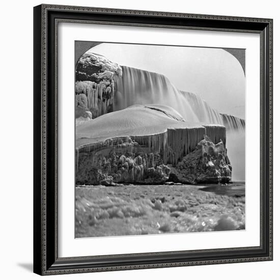 American Falls, Niagara Falls, in Winter, New York, USA-null-Framed Photographic Print