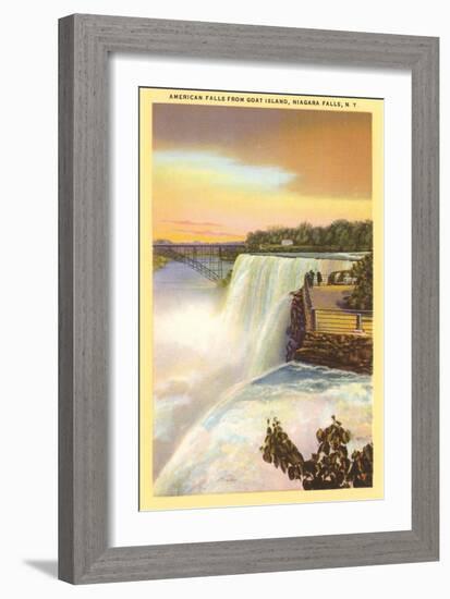 American Falls, Niagara Falls, New York-null-Framed Art Print