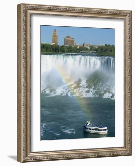 American Falls on the Niagara River That Flows Between Lakes Erie and Ontario, Canada-Robert Francis-Framed Photographic Print