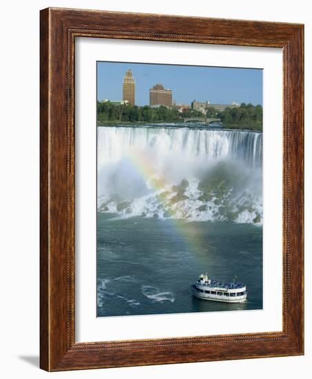 American Falls on the Niagara River That Flows Between Lakes Erie and Ontario, Canada-Robert Francis-Framed Photographic Print