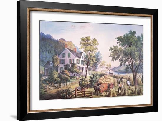 American Farm Scene, 1864-Frances Flora Bond Palmer-Framed Giclee Print