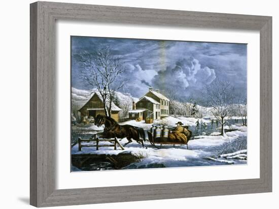 American Farm Scenes No. 4:-Currier & Ives-Framed Giclee Print